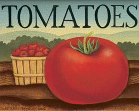 Framed Tomatoes Print