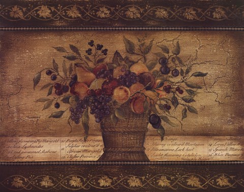 Framed Old World Abundance II Print