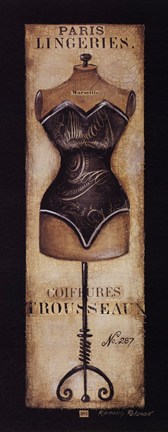 Framed Paris Lingeries No 287 Print