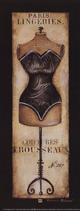 Framed Paris Lingeries No 287 - Petite Print