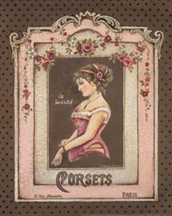 Framed Corsets II Print