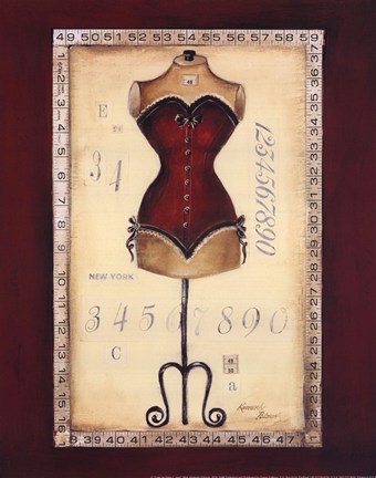 Framed Taille De Robe I - Mini Print