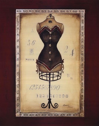 Framed Taille De Robe II Print