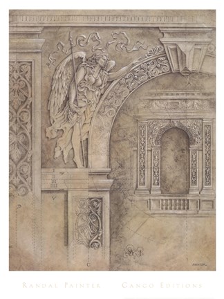 Framed Arch Spandrel #1 Print