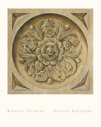 Framed Rosette I Print