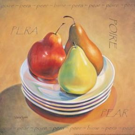 Framed Three Pears Print