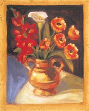 Framed Poppy Calla Lily Print