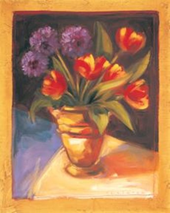 Framed Tulip Dahlia Print