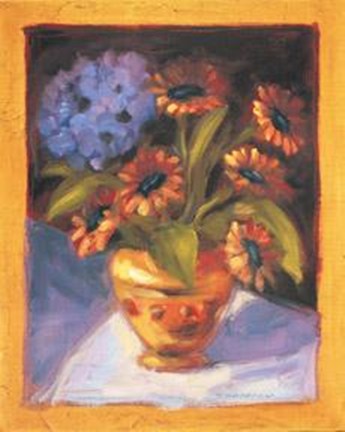 Framed Hydrangea Daisy - Mini Print