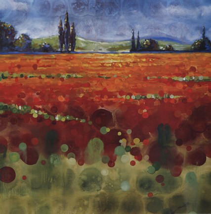 Framed Spring Meadows II Print