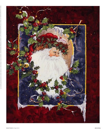 Framed Santa&#39;s Portrait Print