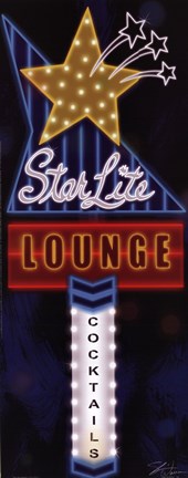 Framed Star Lite Lounge Print