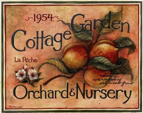 Framed Cottage Garden IV Print