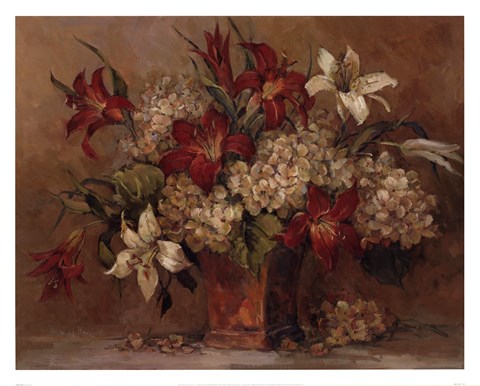 Framed Autumn Lilies Print