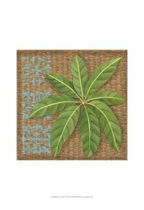 Framed Block Print Palm VI Print