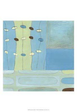 Framed Egg Hunt In Blue II Print