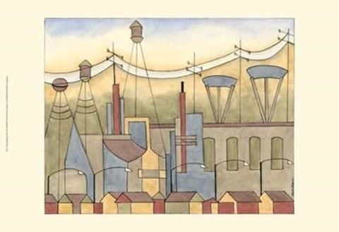 Framed Urban Suburban No2 Print