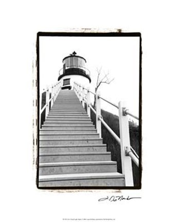 Framed Owl&#39;s Head Light, Maine Print