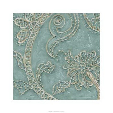 Framed Tiffany Lace I Print