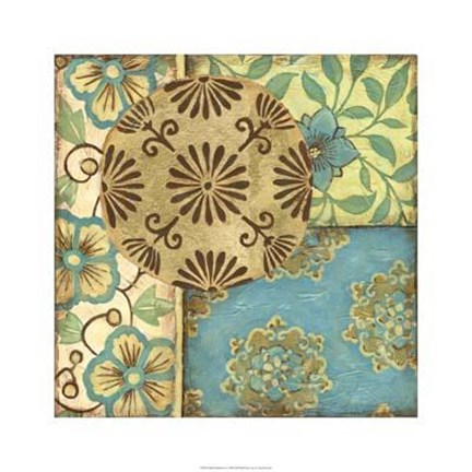 Framed Batik Medallion II Print