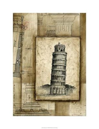 Framed Passport To Pisa Print