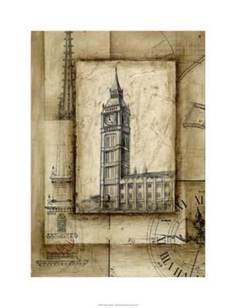 Framed Passport To Big Ben Print