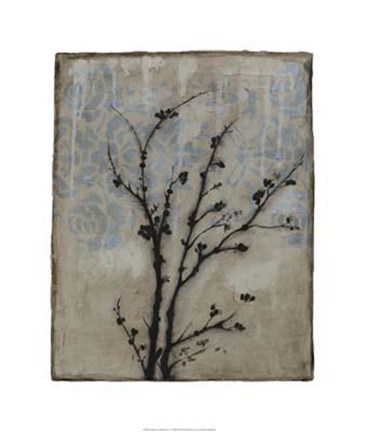 Framed Branch In Silhouette V Print