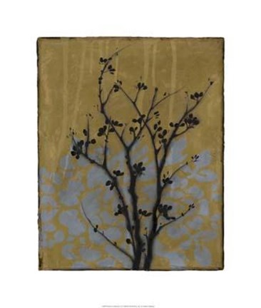 Framed Branch In Silhouette VI Print