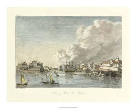 Framed Port Villa I Print