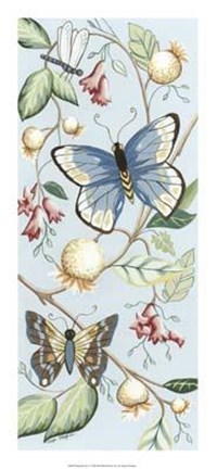 Framed Butterfly Sky I Print