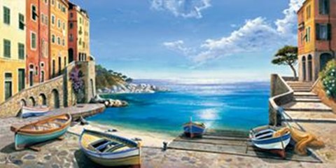 Framed Il Porticciolo Print