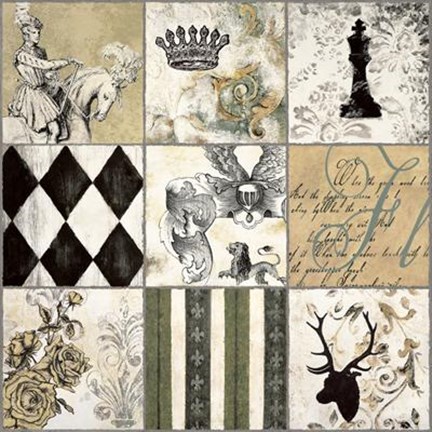 Framed Baroque I Print