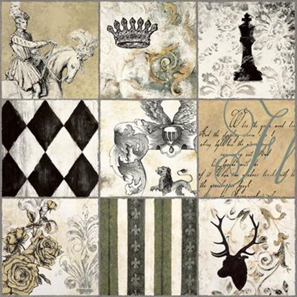 Framed Baroque I Print