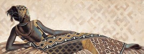 Framed Femme Africaine V Print