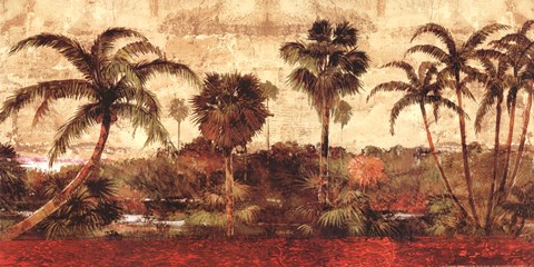 Framed Palm Garden Print