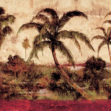 Framed Palmas I Print