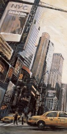 Framed Times Square I Print