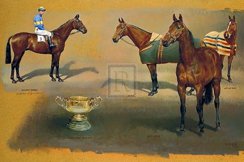 Framed Triple Winners of the Cheltenham Print