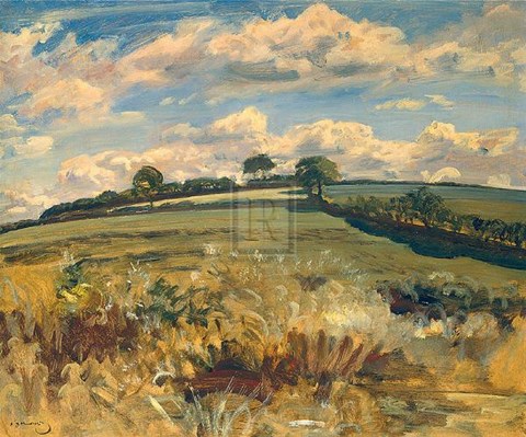 Framed Withypool Landscape, Exmoor Print