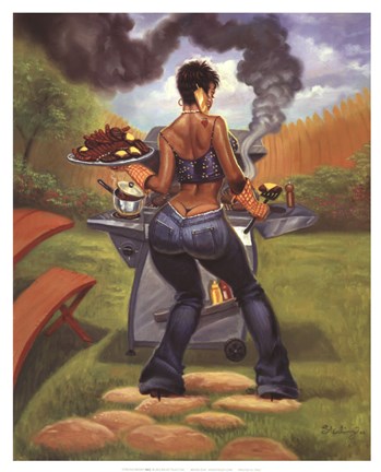 Framed BBQ Print