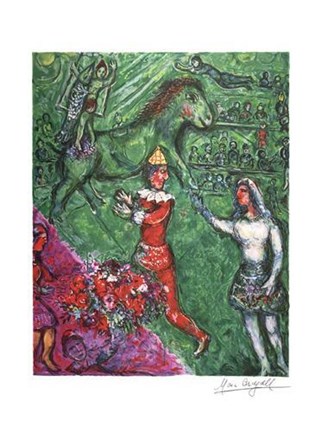 Framed Le Cirque Vert Print