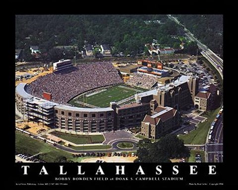 Framed Tallahassee, Florida - Bobby Bowden Fiel Print