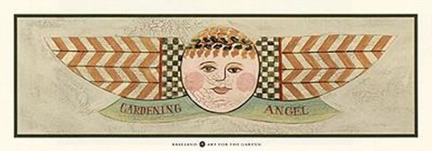 Framed Gardening Angel Print