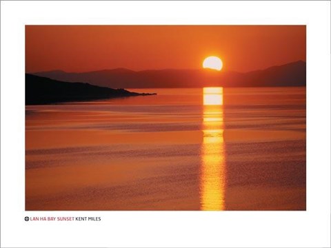 Framed Lan Ha Bay Sunset, Vietnam Print