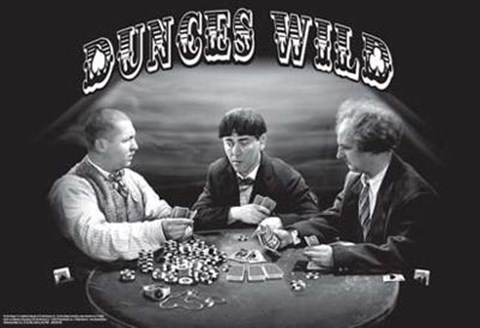 Framed Three Stooges: Dunces Wild Print