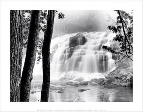 Framed Waterfall Lake Print