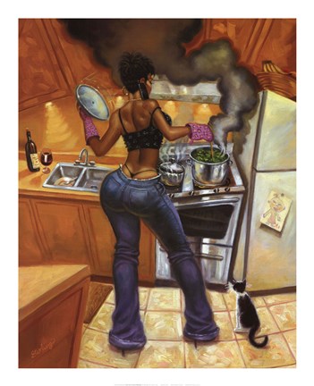 Framed Lookin&#39; Good Cookin&#39; Print