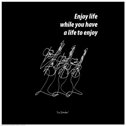 Framed Enjoy Life Print