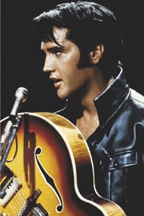 Framed Elvis: King Of Rock and Roll Print