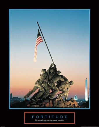 Framed Fortitude - Iwo Jima Print